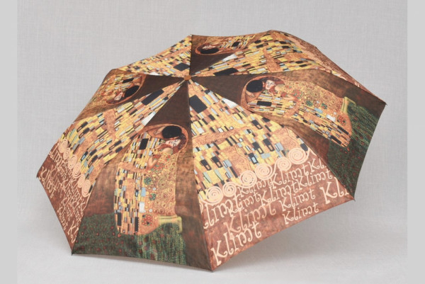 Климнт арт сгъваем чадър на Целувката на Густав Климнт - 1896 -7